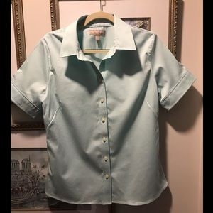 Banana Republic Short Sleeve Shirt Mint Green